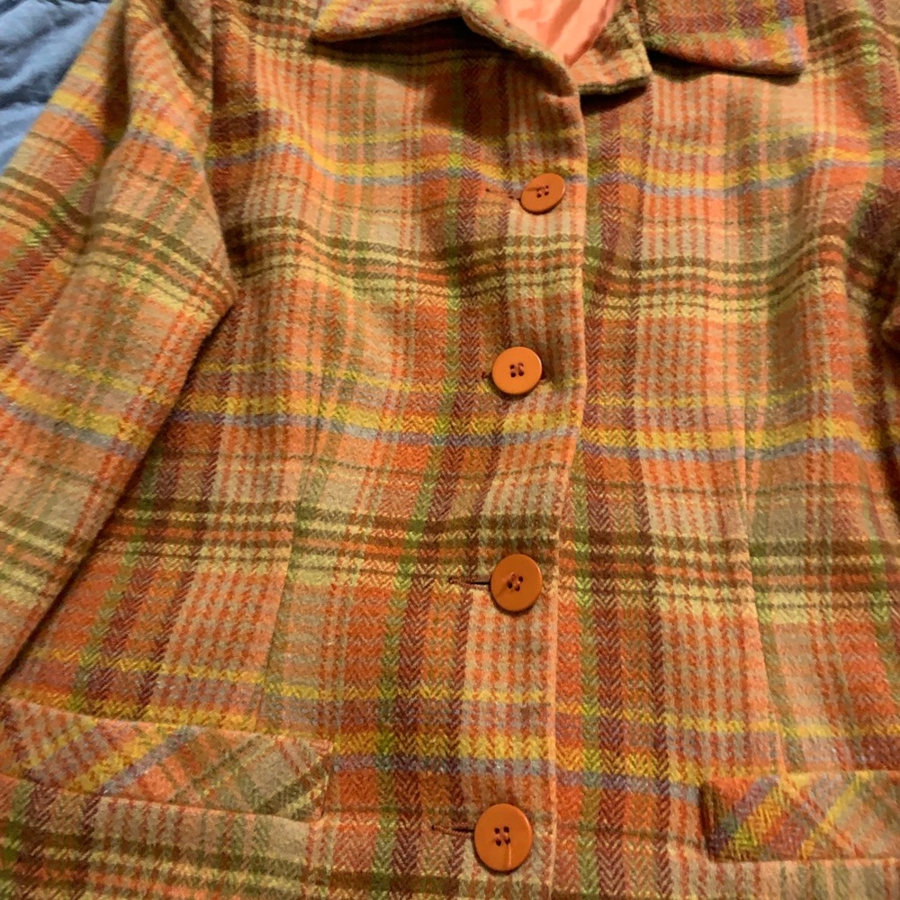 Plaid Button-Up Jacket - Picture 2 of 8